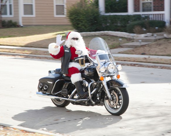 Santa on Harley